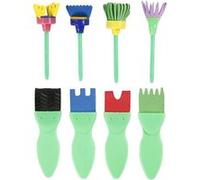 Creotime pinceaux en mousse motifs 24 pièces G