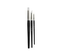 Creotime pinceaux pointus Artist Linenoirs 3 pièces Noir G