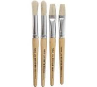Creotime pinceaux pour enfants 15 mm 4 pièces Marron G