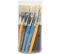 Creotime pinceaux pour enfants plats 19 cm 30 pièces Multicolore G