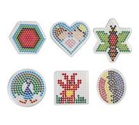 Creotime plaque inférieure perles de repassage chiffres 6 pièces Multicolore G