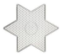 Creotime plaque inférieure perles de repassage étoile transparente 15 cm Transparent