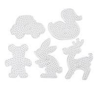 Creotime plaque inférieure perles de repassage transparentes 5 pièces Transparent G