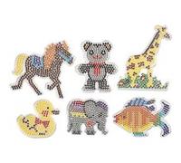 Creotime plaque inférieure repassage perles animaux 6 pièces Multicolore G