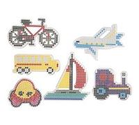 Creotime plaque inférieure repassage perles transport 6 pièces Multicolore G