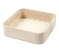 Creotime plateau en bois 25 x 25 cm Marron clair G