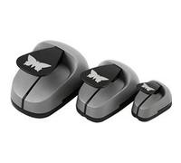 Creotime poinçonnage de chiffres 25/49/75 mm papillon 3 pcs gris G