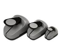 Creotime poinçons de chiffres 25/49/75 mm cercle 3 pcs gris