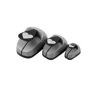 Creotime poinçons de chiffres 25/49/75 mm coeur 3 pcs gris