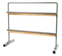Creotime porte-papier d'emballage 52 x 62 cm acier/bois Grijs G