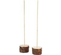 Creotime présentoir en bois 25 cm 2 pièces 2 pièces 2 pièces Marron G