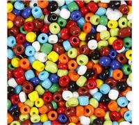 Creotime Rocaille-mix 4 mm de couleurs différentes Multicolore G
