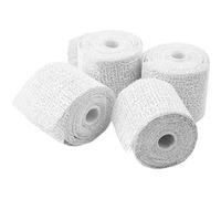 Creotime Rouleaux de gaze pour plâtre 5 cm blanc, 4 pièces Blanc G