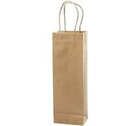Creotime sacs en papier 13 x 8 x 36 cm 10 pièces marron Marron G