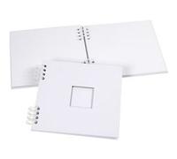 Creotime scrapbook à reliure spirale 20 x 20 cm blanc Blanc G