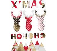 Creotime Stickers 3D renne 15-62 x 14-100 x 5 mm 15 pièces Doré G