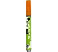 Creotime stylo à peinture verre & porcelaine pailletée orange Orange G