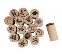 Creativ 28580 Deco Art Stamps, D: 20 mm, Christmas, 15 asstd