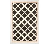 Creotime toile à carreaux 40 x 60 x 1,7 cm blanc Blanc G