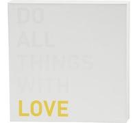 Creotime toile avec motif pour aquarelle amour 25,4 x 25,4 cm Doré G