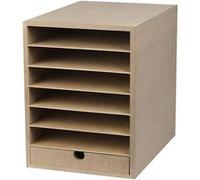 Creotime unité de stockage de papier A4 Marron G