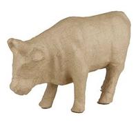 Creotime vache artisanale 15 x 23 cm Marron