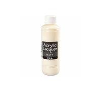 Creotime vernis acrylique 250 ml transparent, mat, transparent Transparent G