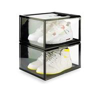 Crep Protect Boîte à chaussures - Basket caisses de stockage ultimes 2.0 - Organisateur de chaussures (2 caisses par paquet)