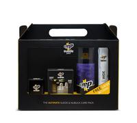 Crep Protect Coffret Cadeau d’Entretien pour Chaussures - Nettoyant et Spray Protecteur pour Daim et Nubuck, Gomme Efface-Traces, Raviveur de Sneakers avec Lacets Offerts