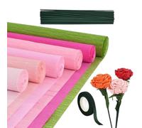 Crepe Paper Rolls - Paper Flower Craft Set | DIY Decoration Kit