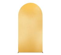 Creperture Couverture de fond brillante pour arche de mariage, 0,8 x 1,8 m, tissu doré + soie de lait, multicolore en forme de U, pour fête, mariage, cérémonie, décoration de cérémonie, doré