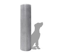 Creperture Grillage Métallique, 1 m x 25 m Grillage a Poule en Acier Galvanise pour Plantes de Jardin, Plate-bande Surélevée, Fil de Poulet Clôture pour Lapin, Campagnol, Oiseaux, Maillage 0,9 mm