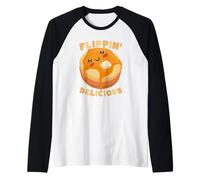 Crêpes Mignonnes pour Petit déjeuner Art Kawaii Manche Raglan