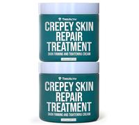 Crepey Lot de 2 crèmes raffermissantes pour le visage et le cou, lotion raffermissante et raffermissante avec acide hyaluronique, traitement de la peau crêpe pour hydrater la peau sèche, plus de 1000