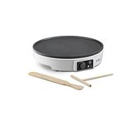 Simeo Crêpière électrique CRE245 – Antiadhésive, thermostat réglable – 7×Ø30 cm Blanc