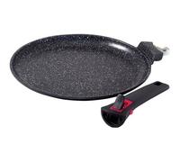 Crêpière BAUMALU Granit Pro - Ø 28 cm - Revêtement antiadhésif sans PFOA - Tous feux dont induction - Noir