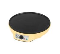 Bestron Crêpière électrique au design rétro, Sweet Dreams, Revêtement antiadhésif, Jaune, Ø 30 cm, 1000 W