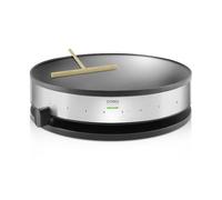 CASO CM 1300 - Crêpière, très grande surface de cuisson (⌀ 33cm), revêtement anti-adhésif, 8 niveaux de chaleur, curseur pratique, y compris distributeur de pâte, spatule en bois