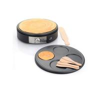 Crêpière électrique 2 Plaques Interchangeables en Fonte d'Aluminium - Crêpe Time 1500W