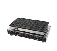 Crêpière Électrique 25/50 trous, mini machine à gaufres commerciale, temps et température réglables, revêtement anti-adhésif, pour cuisine et restaurant 50holes1700W