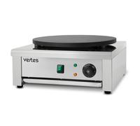 Crêpière électrique 3000 W inox, plaque 40 cm, température réglable en continu de 50 à 300 °C