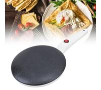 Crêpière électrique avec Poignée, Poêle à Crêpes Antiadhésive de 8 Pouces, Contrôle Automatique de la Température, Crêpière pour Omelettes, œufs de Petit Déjeuner Rapide avec