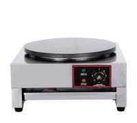 Crêpière électrique commerciale, 3000 W, disque de 20 mm d'épaisseur, revêtement antiadhésif de qualité alimentaire, température réglable, pour chapati, tortilla de farine, bacon, collations