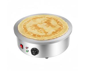 Crêpière Électrique,Crêpière Fonte 3000W,Diamètre 45cm Température Réglable