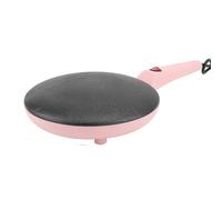 Crêpière électrique Generic, Boulanger Compact Portable, Contrôle Automatique de la Température, Revêtement Antiadhésif de 8 Pouces, Crêpière avec Fouet à œufs, Rose, Plastique, Prise européenne 220 V
