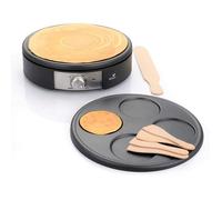 Crêpière électrique - SENYA - Crêpe Time - 1500W - 2 Plaques Interchangeables - Noir