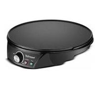 Crêpière électrique tcp-126, diamètre 30cm, 1200w, noire