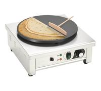 vidaXL Crêpière électrique 40 cm 3000 W avec bac de récupération