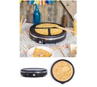 Crêpière Electrique 38cm XXL 1350W Antiadhésif Voyants Fond antidérapant Haute qualité