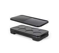 Appareil 2-en-1 crêpière et plancha grill - LIVOO - DOC349N - 1500 W - 8 mini crêpes Ø 11,5 cm - Sans PFAS - Noir